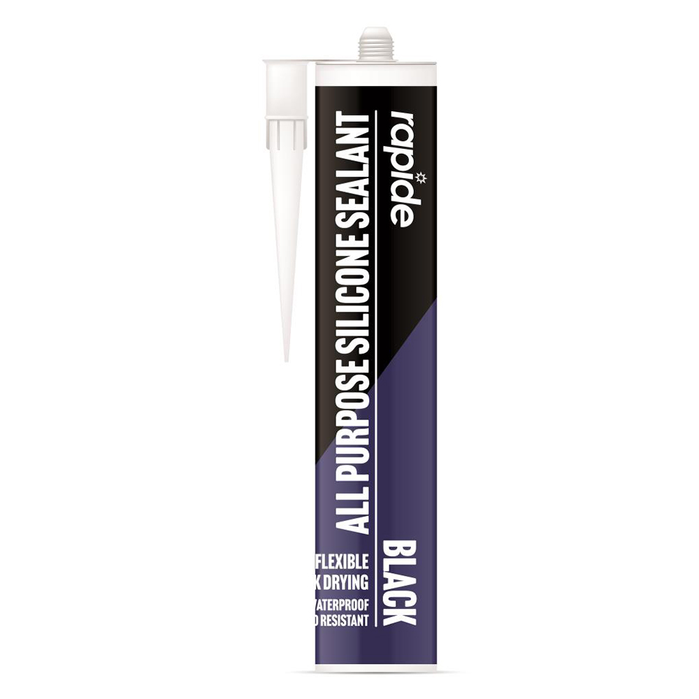 Rapide All Purpose Silicone Sealant Black