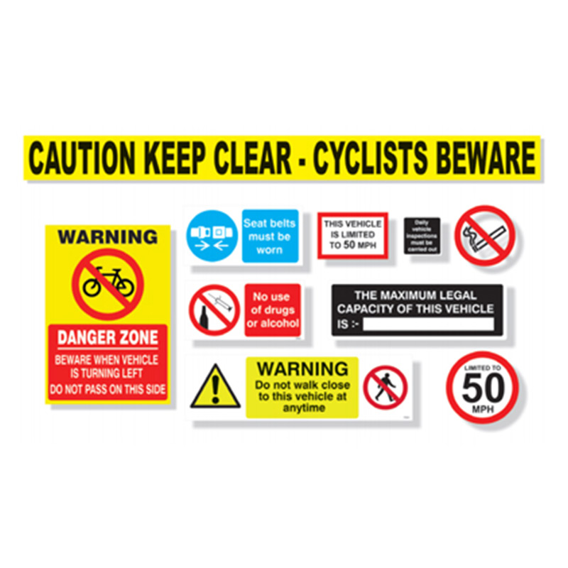 Commercial Vehicle H&S Sticker Pack