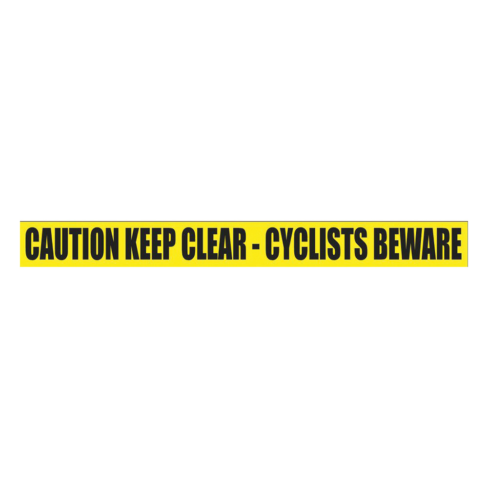 Cyclist Warning Side Rail Sign