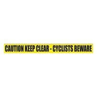 Cyclist Warning Side Rail Sign