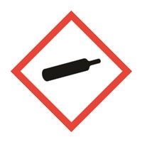 Gases Symbol GHS Diamond - Self Adhesive 100mm