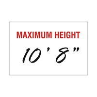 Self-Adhesive Height Indicator blank