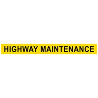 Highway Maintenance Sign - 1105 X 115mm Magnetic