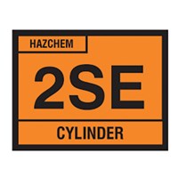 Hazchem Cylinder Plate 400mm x 300mm