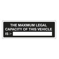 Maximum Capacity Sign