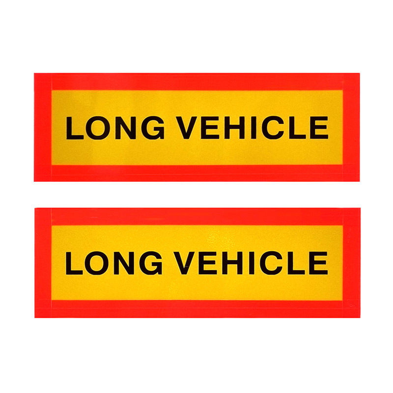 Long Vehicle Horizontal Irish Marker Board Self Adhesive - 455 X 155mm