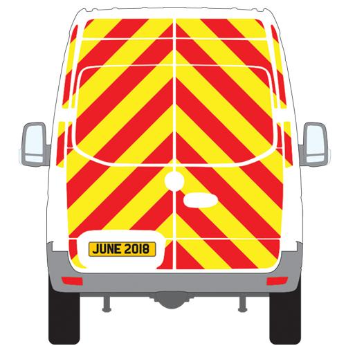 Mercedes-Benz Sprinter Full Chevron Kit Rear Wheel Drive (2018 - 2021) (High roof H3) Engineering Grade