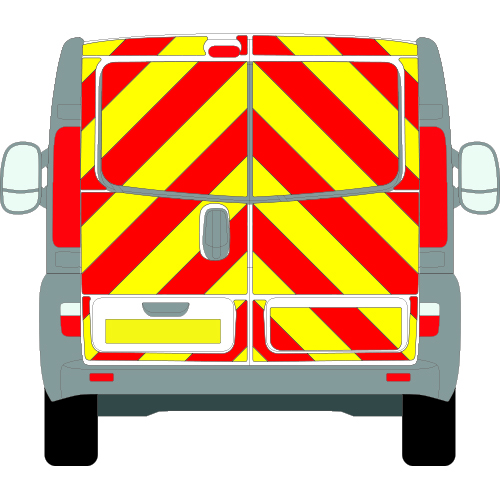 Vauxhall Vivaro Full Chevron Kit (2001 - 2013) (Low roof H1) Flooded Engineering Grade