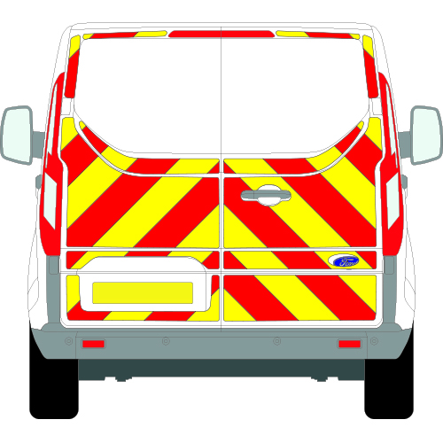 Ford Transit Custom Full Chevron Kit with Window cut-outs (2013 - 2023) Engineering Grade