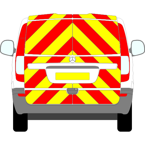 Mercedes-Benz Vito Tailgate Full Chevron Kit (2003 - 2014) Engineering Grade